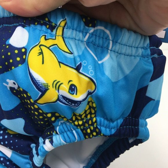 Swimschool Reusable Swim Diaper UPF 50 Level 1 18-22 lbs 12 Months Swim Blue New - Picture 7 of 12